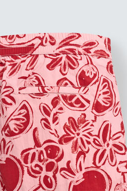 MID-LENGTH FRUIT PRINT SWIMMING TRUNKS - Zara фото 18