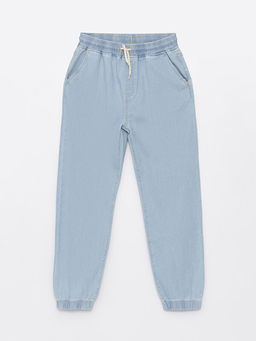 Rahat Kal?p Beli Lastikli Erkek ?ocuk Jean Jogger Pantolon