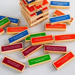 Игра падающая башня, Маша и Медведь, 54 бруска фото 6