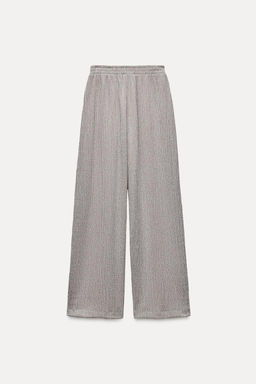 TEXTURED STRAIGHT-LEG TROUSERS - Zara фото 6