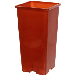 Цена за 6 шт. Горшок для рассады пластиковый 2л, 11*11*21,5 см терракотовый