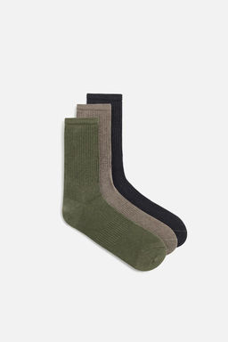 PACK OF 3 RIBBED SOCKS - Zara фото 2
