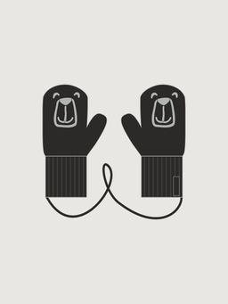 Варежки 14м22326 черный