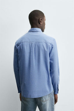 CHECK SHIRT WITH POCKET - Zara фото 3