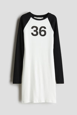 Vestido estampado con manga ragl?n - H&m фото 2
