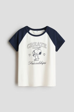 Camiseta de algod?n con motivo estampado
