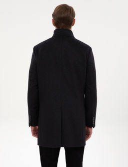 Antrasit Slim Fit Palto - Pierre cardin фото 5