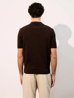 Джемпер поло из смесового хлопка / Zarina  фото 5