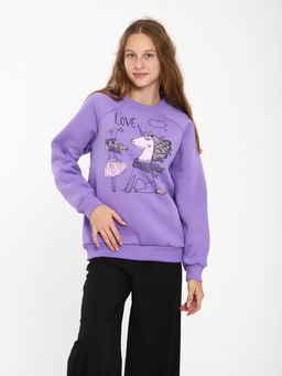 Толстовка "Дружба" лиловый