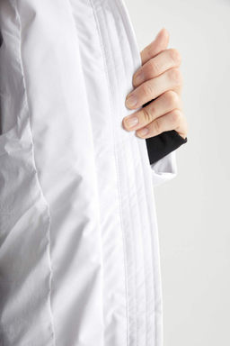 Водоотталкивающая парка узкого кроя с капюшоном DeFactoFit  фото 7