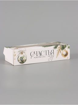 Цена за 5 шт. Коробка складная «Золотой Новый год», 17 × 7 × 4 см