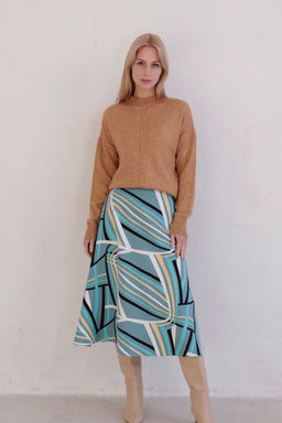 Юбка А-силуэта с принтом - Martichelli фото 18