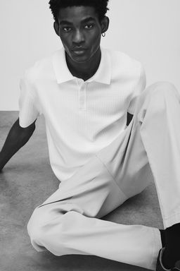 Polo en punto texturizado Regular Fit - H&m фото 2