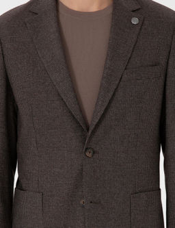 Kahverengi Slim Fit Tak_m Elbise
