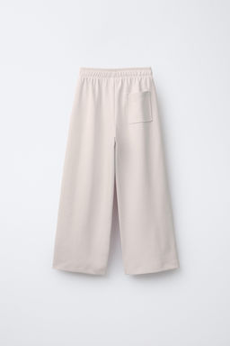 WIDE-LEG INTERLOCK TROUSERS - Zara фото 2
