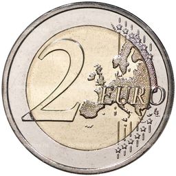 Монета 2 евро 2020 года Люксембург  Рождение наследного Великого Герцога Чарльза (Плоский чекан  лазерная гравировка)