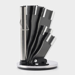 Набор кухонных принадлежностей на подставке Ardone, 7 предметов: 5 ножей, мусат и ножницы, цвет хромированный - Simaland фото 12