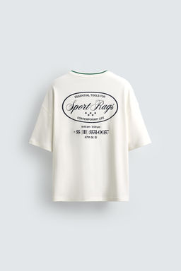 CONTRAST PRINT T-SHIRT - Zara фото 8