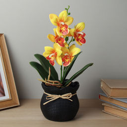 Цена за 1 шт. Цветочная композиция Орхидея / ZH-022 /уп 10/72/ - Галеонтрейд фото 7