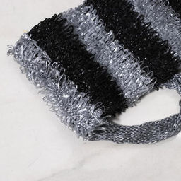 Мочалка для тела Доляна Мужская, 1245 см, цвет чёрно-белый  фото 8