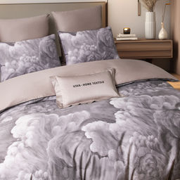 Комплект постельного белья Сатин Премиум на резинке CPAR054 180*200*30;160*200*30;140*200*30 Евро 4 Наволочки