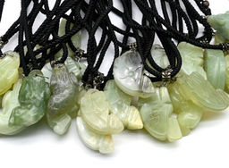 Подвеска из нефрита Слоник на шнурке 48-62см - Радуга камня фото 4