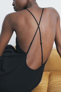LONG SLIP DRESS WITH MULTI-POSITION STRAPS - Zara фото 2