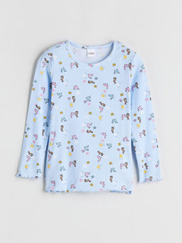 Bisiklet Yaka K?z ?ocuk Pijama Tak?m