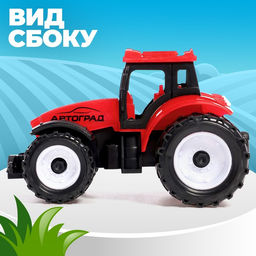 Трактор инерционный Фермер, цвет красный - Автоград фото 7