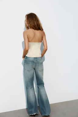 TOP CORSETERO SATINADO PALABRA DE HONOR / Arena