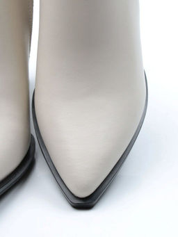 01-PCG267-2 LT.BEIGE Ботинки демисезонные женские (натуральная кожа, байка) - Фабричный китай фото 15