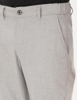 Gri Slim Fit Beli Lastikli Kanvas Pantolon - Pierre cardin фото 5