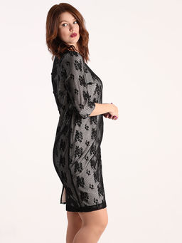 Праздничное платье больших размеров из гипюра