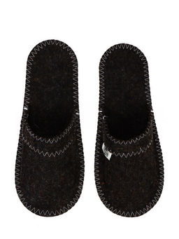 Тапочки для бани, шерсть 100%, серые, «Добропаровъ»