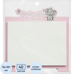 Стикеры с клеевым краем M&G Animal Planet, 76x101мм, 40 л, цвет в ассорт
