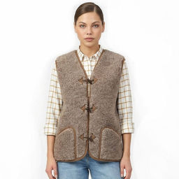 Жилет арт.1212-02/пуг. КЛАССИКА Марроне