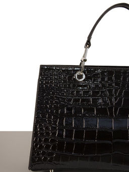 LACCOMA сумка НИ7238-черный натуральная кожа хлопок  фото 3