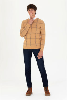 U. S. Polo Assn Мужской песочный свитер - U.s. polo assn фото 4