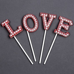 Набор для украшения LOVE, цвет красный - Страна карнавалия фото 6