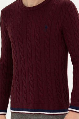 Мужской бордово-красный свитер - U.s. polo assn фото 6