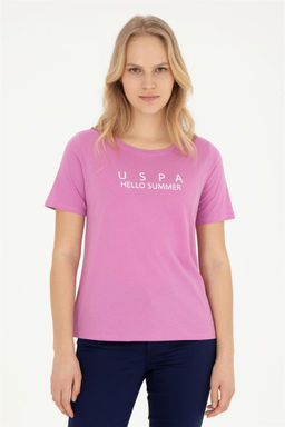 Женская фиолетовая футболка - U.s. polo assn фото 3
