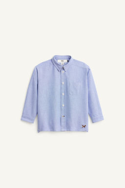 LIMITED EDITION EMBROIDERED FOX OXFORD SHIRT - Zara фото 5
