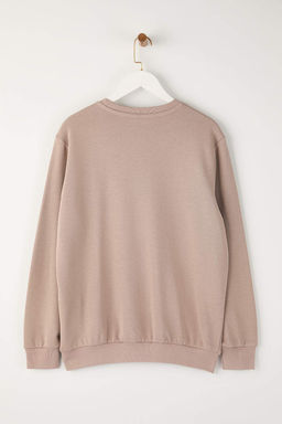 Indigo Rahat Kesim Basic Bisiklet Yaka Sweatshirt TMNAW26SW00060 - Trendyolmilla фото 6