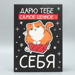 Коробка складная Дарю тебе самое ценное - себя, 22 30 10 см - Дарите счастье фото 3