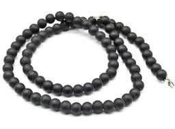 Бусы из шунгита шарик 6мм, 45см