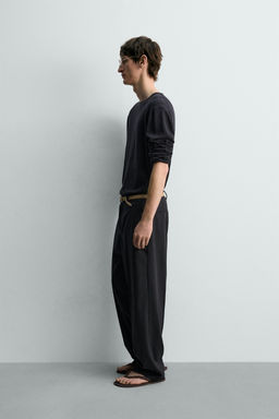 JERSEY LIGERO ALGOD?N - LINO LIMITED EDITION / Marino - Zara фото 4