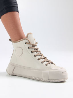 Ботинки 217.PODYUM151be. светло бежевый/Мех