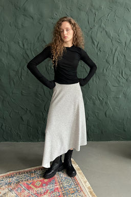 Юбка женская ASY106/01/Серый меланж