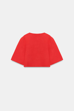 SHORT KNIT CARDIGAN - Zara фото 6