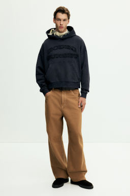 Sudadera con efecto lavado Oversized Fit - H&m фото 4